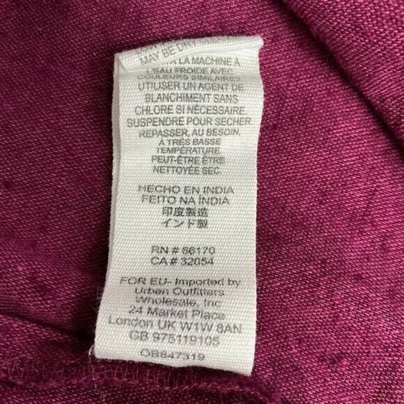 FREE PEOPLE Womens Size XS Wine Purple All My Life Embroidered Mini Dress Boho - Picture 9 of 10